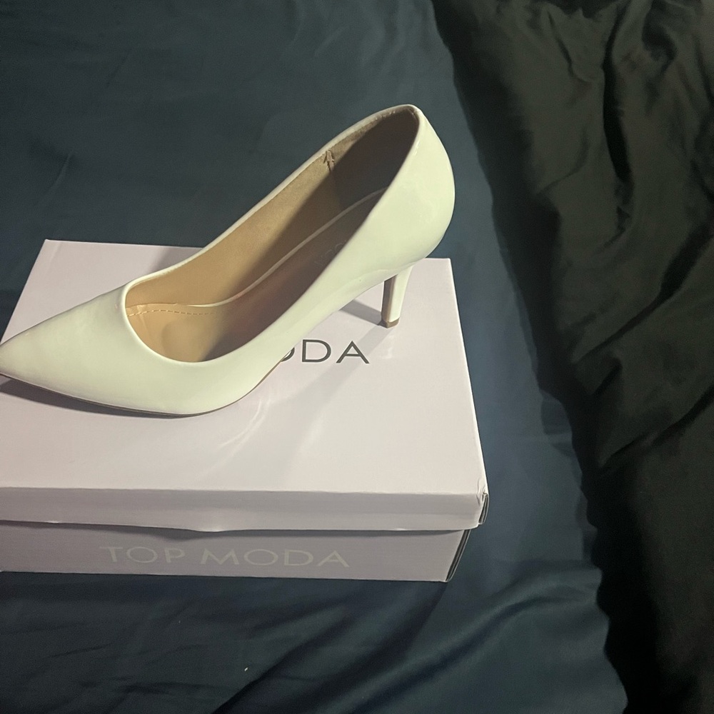 TOP Moda White Shoe Storage Box